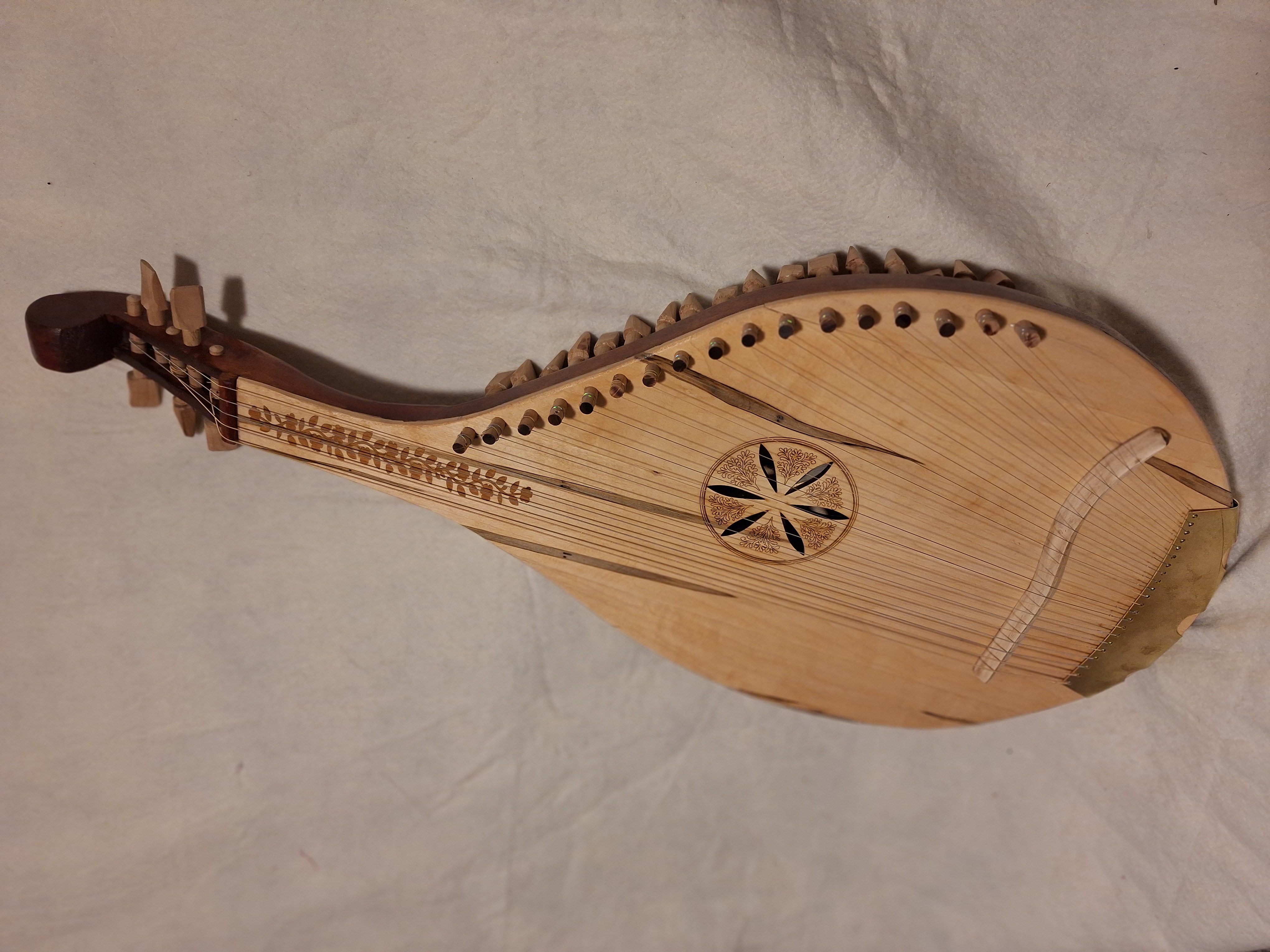 Detail of latest folk bandura