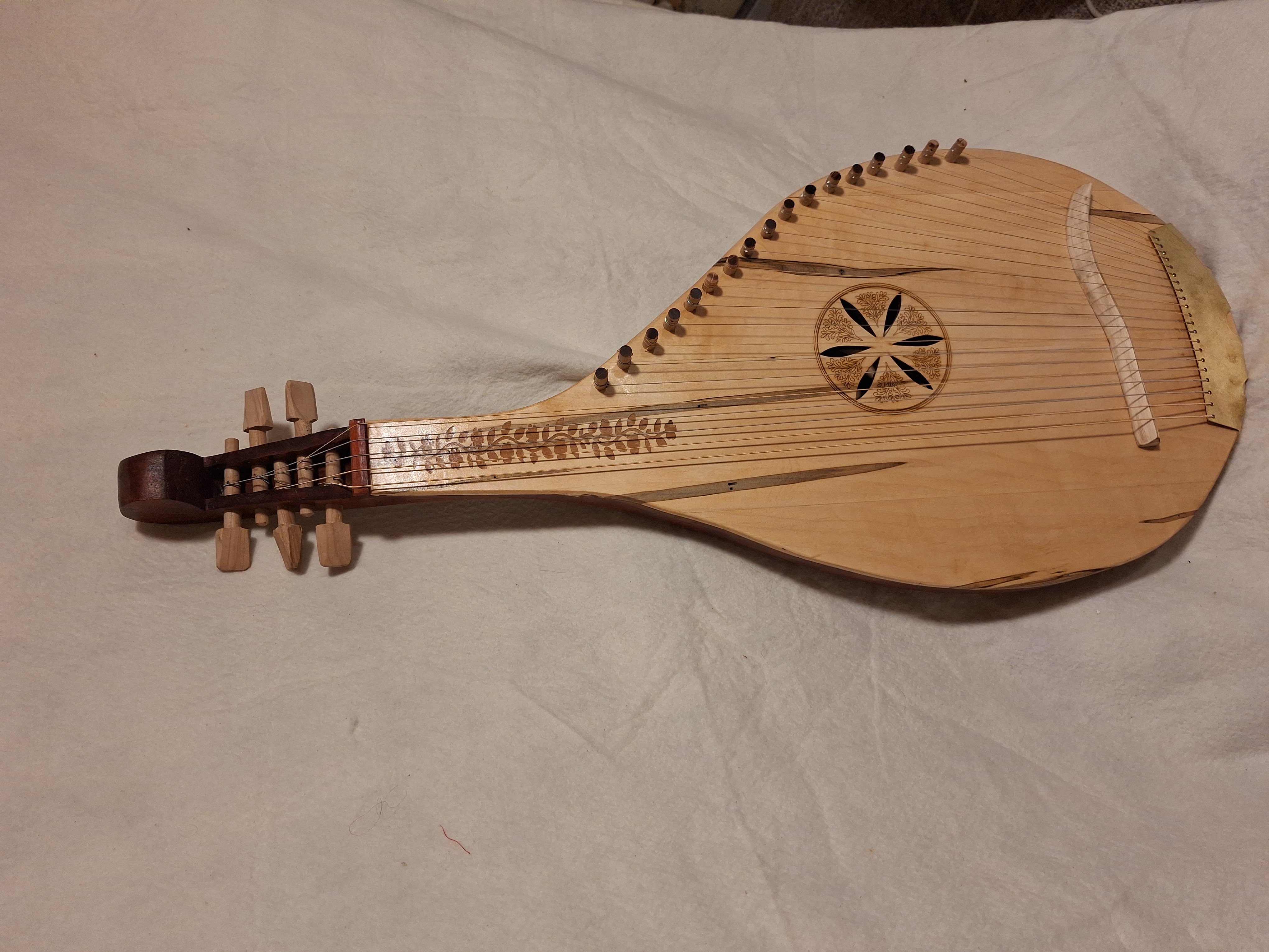 Detail of latest folk bandura